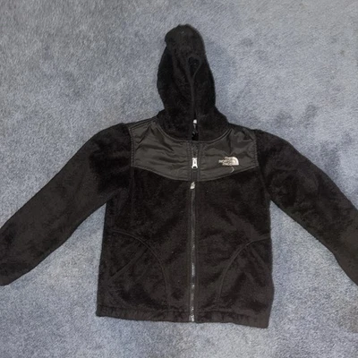 North Face Kids флисовая куртка с капюшоном черный, размер маленький 7/8 новый без ярлыков - Изображение 1 из 3