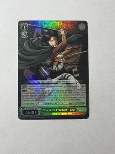 Attack on Titan - Weiss Schwarz Card "To Seize Freedom" Levi - AOT/S50-E031S SR - Picture 1 of 2