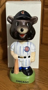 Chicago Cubs Baseball Bobblehead mascotte vintage con scatola - Foto 1 di 2
