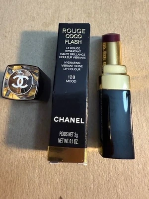 CHANEL ROUGE COCO FLASH Hidratante Vibrante Brillo Color de Labios 128 ESTADO DE ÁNIMO NUEVO EN CAJA Envío Gratis Foto 1 de 4