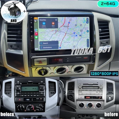 JBL For TOYOTA TACOMA 2005-2013 9"inch CarPlay Android Car Stereo Radio WiFi GPS - Image 1 of 4