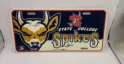 State College Spikes 2006 Signed Plastic License Plate   - Image 1 of 4