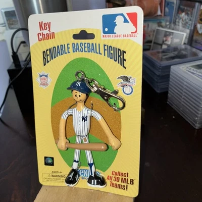 Bendos Keychain New York Yankees Bendy Figure Vintage Baseball MLB - Image 1 of 3