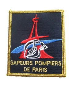 ECUSSON BSPP LES SAPEURS POMPIERS DE PARIS (VARIANTE BORDURE DOREE) - Picture 1 of 1