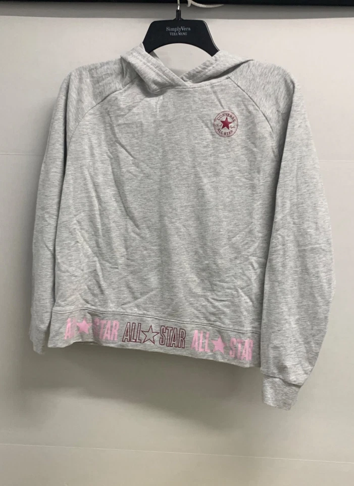 Sudadera con Capucha Converse All Star Niñas Talla XL (13-15Y) Gris Rosa Chuck Taylor Logo Top Foto 1 de 4