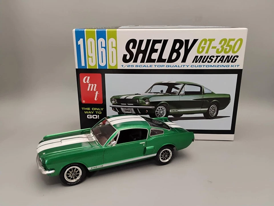 Skill 2 Model Kit 1966 Shelby Mustang GT-350 1/25 Scale Model by AMT