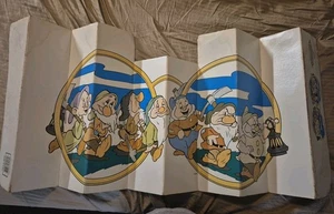 Vintage 1986 Auto-Shade Snow White & 7 Dwarfs Cardboard Car Window Shade RARE! - Bild 1 von 10