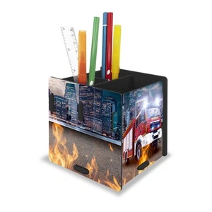 itenga Stifteköcher FEUERWEHR Kinder Stiftehalter Schreibtisch Organizer neu - Bild 1 von 4