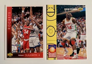 1993-94 Upper Deck #113 & 425 Hakeem Olajuwon Two Card LOT! - Picture 1 of 2