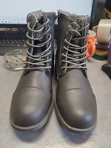 Graue Gefütterte Winter Stifeletten Gr.45 - Bild 1 von 2