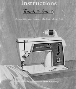 Instrucciones manuales para máquina de coser Singer Touch & Sew 628 copia PDF 4G memoria USB - Imagen 1 de 2