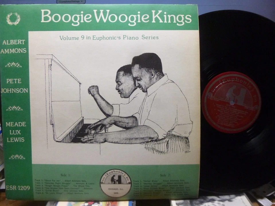 Boogie Woogie Kings Vol 9 ALBERT AMMONS, PETE JOHNSON, MEADE LUX LEWIS LP NM/VG+ - Image 1 of 1