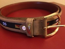 men’s leather belt size 40 Made In Italy Vit Nubuk 115