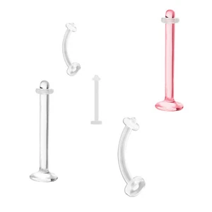Piercing verstecken Retainer verstecken Bioflex PTFE Helix Lippe Bauch Zunge - Bild 1 von 1