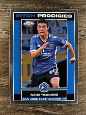 Niko Tsakiris #100 2023 Topps Chrome MLS Pitch Prodigies San Jose Earthquakes RC