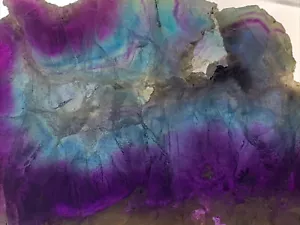 THICK Natural Rainbow Fluorite Crystal Slab Quartz Piece Healing Specimen Decor - Picture 1 of 14