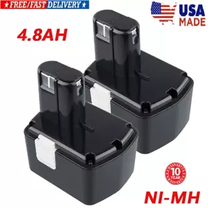2 X 14.4V 4800mAh Ni-Mh Battery for HITACHI EB1430H, EB14B, EB14H, EB14S - Picture 1 of 24