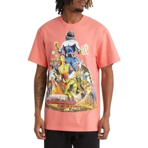 Billionaire Boys Club Invasion SS Knit Men's Tee Sugar Coral 831-2304-CORAL - Picture 1 of 2