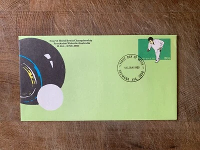 AUSTRALIA 1980 PSE 017 FDI WORLD BOWLS CHAMPIONSHIP  - Image 1 of 2