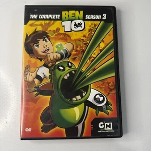 Ben 10 The Complete Season 3 Dvd Heroes Aliens Children Cartoon Network Tested - Foto 1 di 7