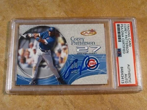 COREY PATTERSON SIGNED AUTOGRAPHED 2001 FLEER FUTURES ROOKIE CARD #217 CUBS PSA - Picture 1 of 2