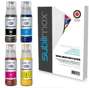 Sublimation Ink Refill Bottles Compatible for ET-2400 ET-2720 ET-2760 ET-2750 ET - Afbeelding 1 van 3