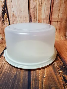 Vtg Rubbermaid Servin' Saver Angel Food Cake Storage Container w/ Snap Lid 0035 - Picture 1 of 17