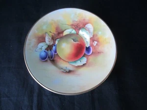 Minton China , Hand Painted Fallen Fruits ,Apricot ,Saucer ,By B Hingham, VGC . - Picture 1 of 6