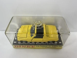 Vintage Dinky Toys VW Porsche 914 Sports Car Yellow - Picture 1 of 8