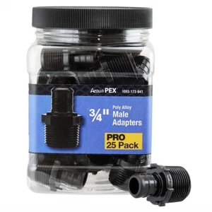 Apollo 3/4 in. Plastic PEX-B Barb x Male Pipe Thread Adapter Pro Pack (25-Pack) - Picture 1 of 1