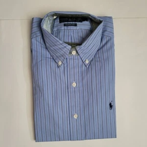 Camisa de vestir POLO Ralph Lauren para hombre 15,5 - 34/35 púrpura cuello extendido regente - Imagen 1 de 7