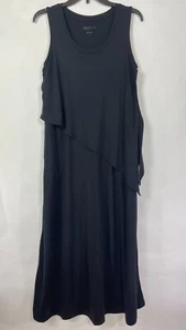 Comfort Code by Cuddl Duds Womens Maxi Dress Sleeveless Scoop Neck Black Sz S. - Picture 1 of 14