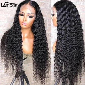 13x6 Deep Wavy Lace Front Wig 13x4 HD Lace Front Wig Curly Human Hair Wig 2022 - Picture 1 of 15