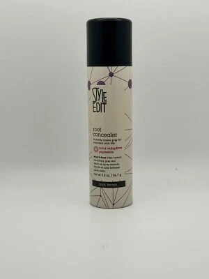 Corrector de raíces en spray Style Edit, marrón oscuro 2 oz cubre cabello gris Foto 1 de 4