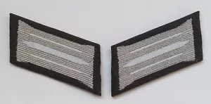 EAST GERMAN ARMY COLLAR TABS Infantry Troops Volksarmee DDR NVA Enlisted Uniform - Picture 1 of 1