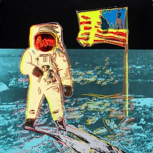 ANDY WARHOL Pop Art Poster or Rolled Canvas Print "Moonwalk" - Picture 1 of 1