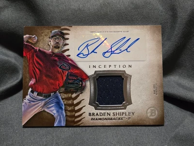 Camiseta deportiva Bowman Inception Braden Shipley Auto Relics 2015  Foto 1 de 3