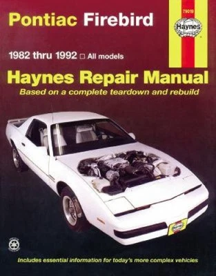 Pontiac Firebird (1982-92) Automotive Repair Manual (Haynes Automotive Repair - Immagine 1 di 2