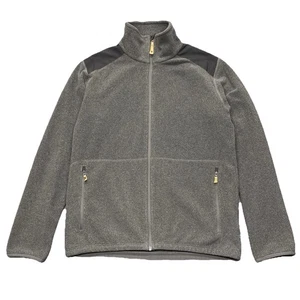 Chaqueta polar Fjallraven Sten para hombre L gris cremallera completa bolsillos ligera capa media - Imagen 1 de 13