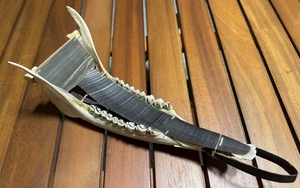 Native Alaskan Jaw Bone Sled Hand Crafted by Artist Carol Kious - Picture 1 of 14