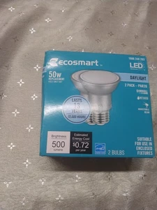 EcoSmart 50-Watt PAR20 Dimmable LED Light Bulb Daylight (2 Pack) - Picture 1 of 6