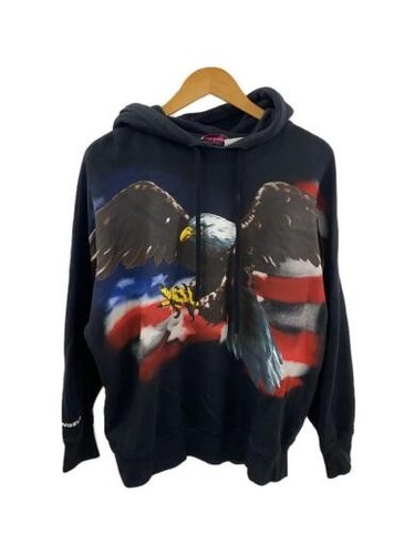 Palm Angels Felpa con cappuccio M cotone nero stampa PMSB9 094