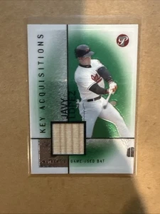 Javy Lopez: 2004 Topps Pristine Key Acquistions KA-JL Game Used Bat Balt Orioles - Picture 1 of 15