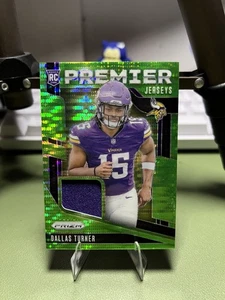 2024 Panini Prizm - Rookie Gear Dallas Turner #RG-DTR Neon Green Pulsar Prizm... - Picture 1 of 2