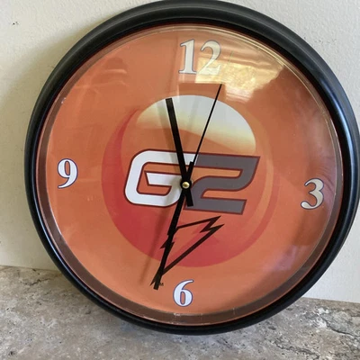 Reloj de Pared Promocional Gatorade 'G2' Naranja 14" Barrido Silencioso Segunda Mano FUNCIONA Foto 1 de 4