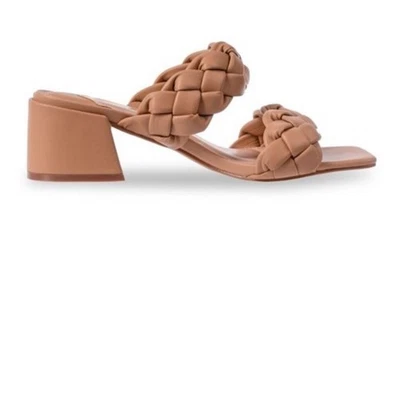 Ninety Union Twist Block Herl Sandals In Taupe Size 8 In Box EUC - Image 1 of 4