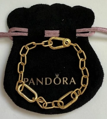 PANDORA ME 14k Shine S Link Chain Bracelet 563829C00 6.9 Inch - Image 1 of 4