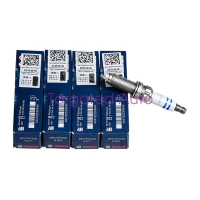 4 Pcs 12120040581 BOSCH Spark Plugs for BMW 320i X4 528i X3 X4 328i 428i 528i - Image 1 of 4