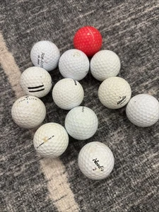 12 Mixed Golf Balls โณ Top Flite Wilson Kirkland Noodle TaylorMade Hand-Washed ๐ - Picture 1 of 4