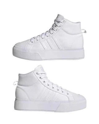 NUEVO EN CAJA ADIDAS EI2316 MUJER BRAVADA 2.0 PLATAFORMA MEDIA SKATE ZAPATOS BLANCOS ZAPATILLAS Foto 1 de 4